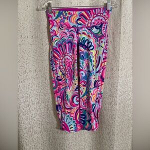 Lilly Pulitzer Capri Leggings Exercise Yoga Luxletic Pants Women's XS